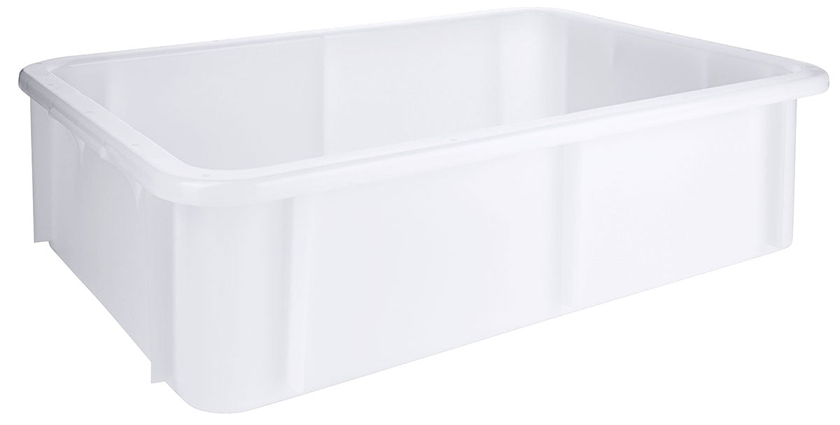 U-Rand Lebensmittelecht Stapelkasten weiß 30-60 Liter 600x400 cm Contacto - CPGASTRO