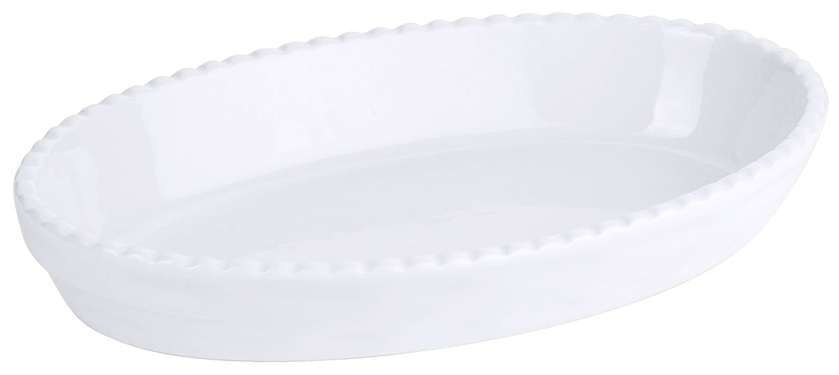 Auflaufform Backform Porzellan weiß 24,0 x 14,0 x H4,5 cm Contacto - CPGASTRO