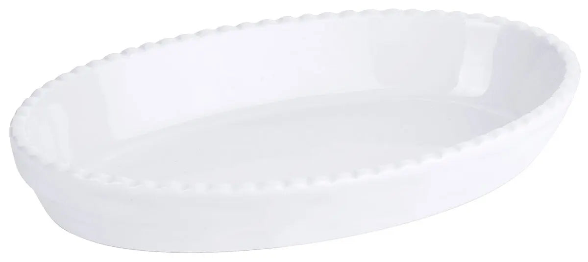 Auflaufform Backform Porzellan weiß 24,0 x 14,0 x H4,5 cm Contacto - CPGASTRO
