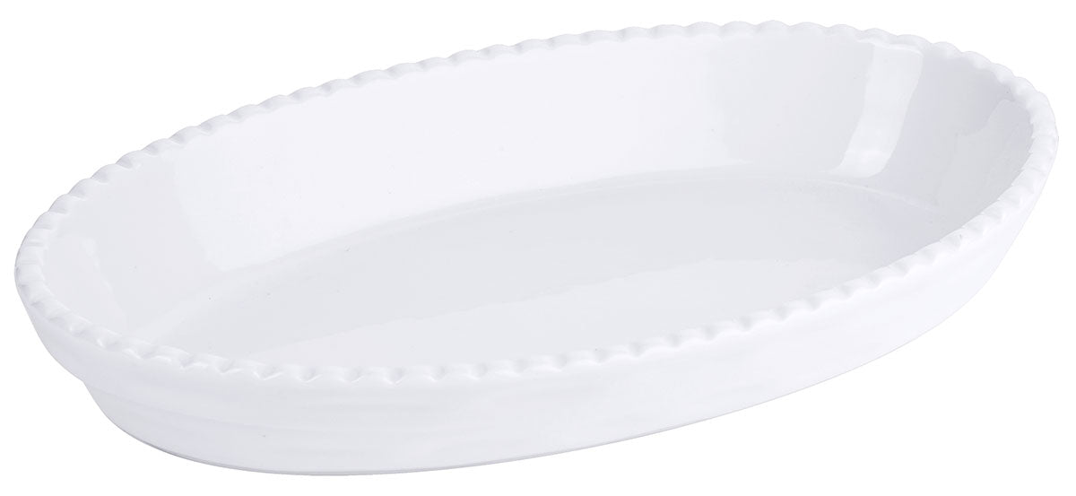Auflaufform Backform Porzellan weiß 28,0 x 17,0 x H5,0 cm Contacto - CPGASTRO