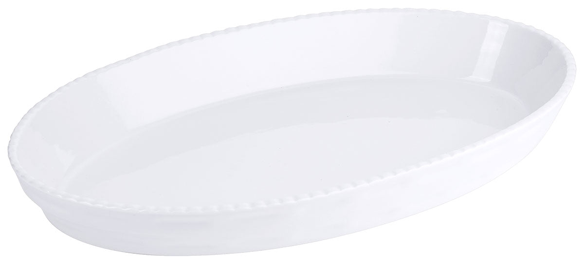Auflaufform Backform Porzellan weiß 38,0 x 24,0 x H5,0 cm Contacto - CPGASTRO