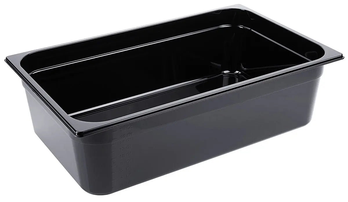 GN-Behälter aus Polycarbonat schwarz Tiefe 65-150mm Contacto - CPGASTRO