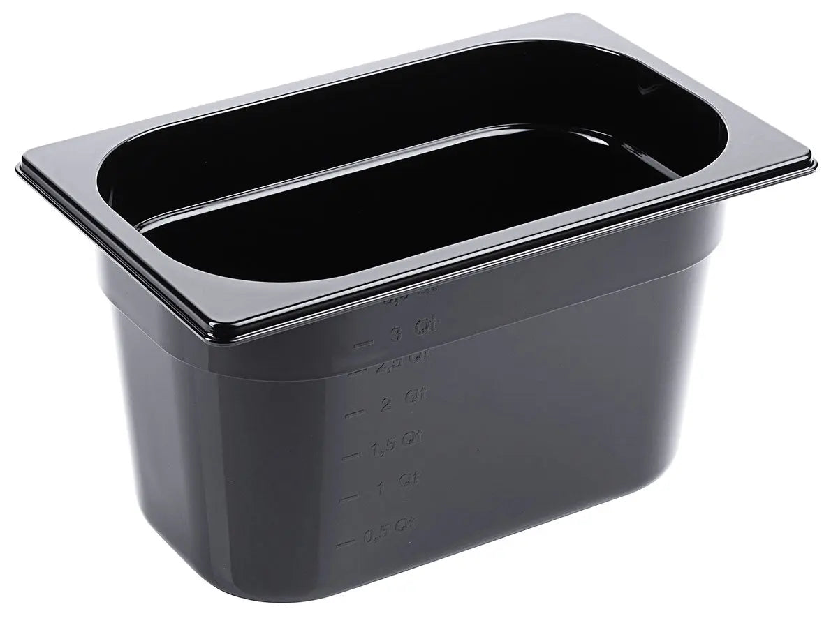 GN-Behälter aus Polycarbonat schwarz Tiefe 65-150mm Contacto - CPGASTRO