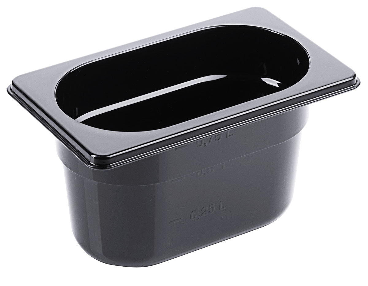 GN-Behälter aus Polycarbonat schwarz Tiefe 65-150mm Contacto - CPGASTRO