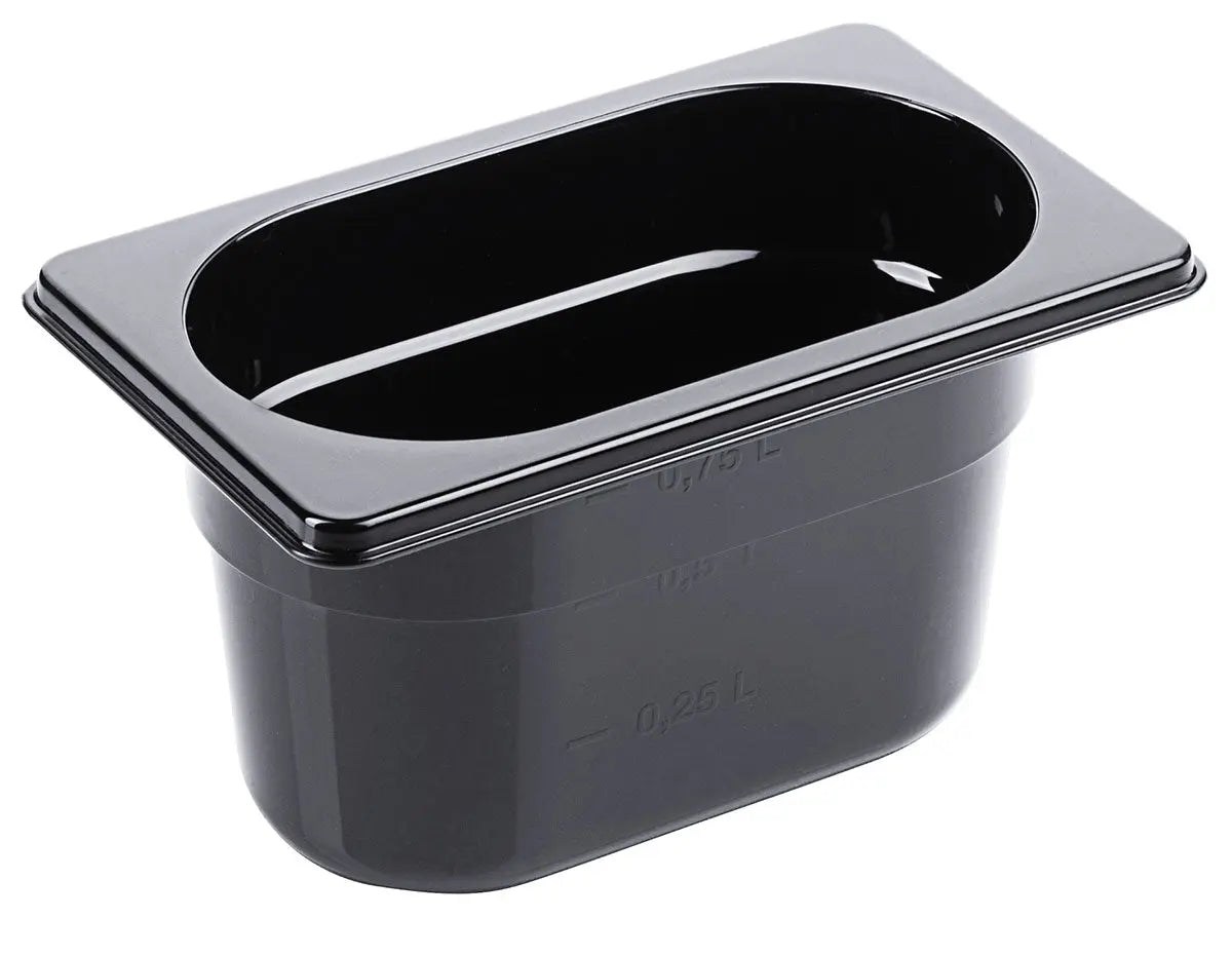 GN-Behälter aus Polycarbonat schwarz Tiefe 65-150mm Contacto - CPGASTRO