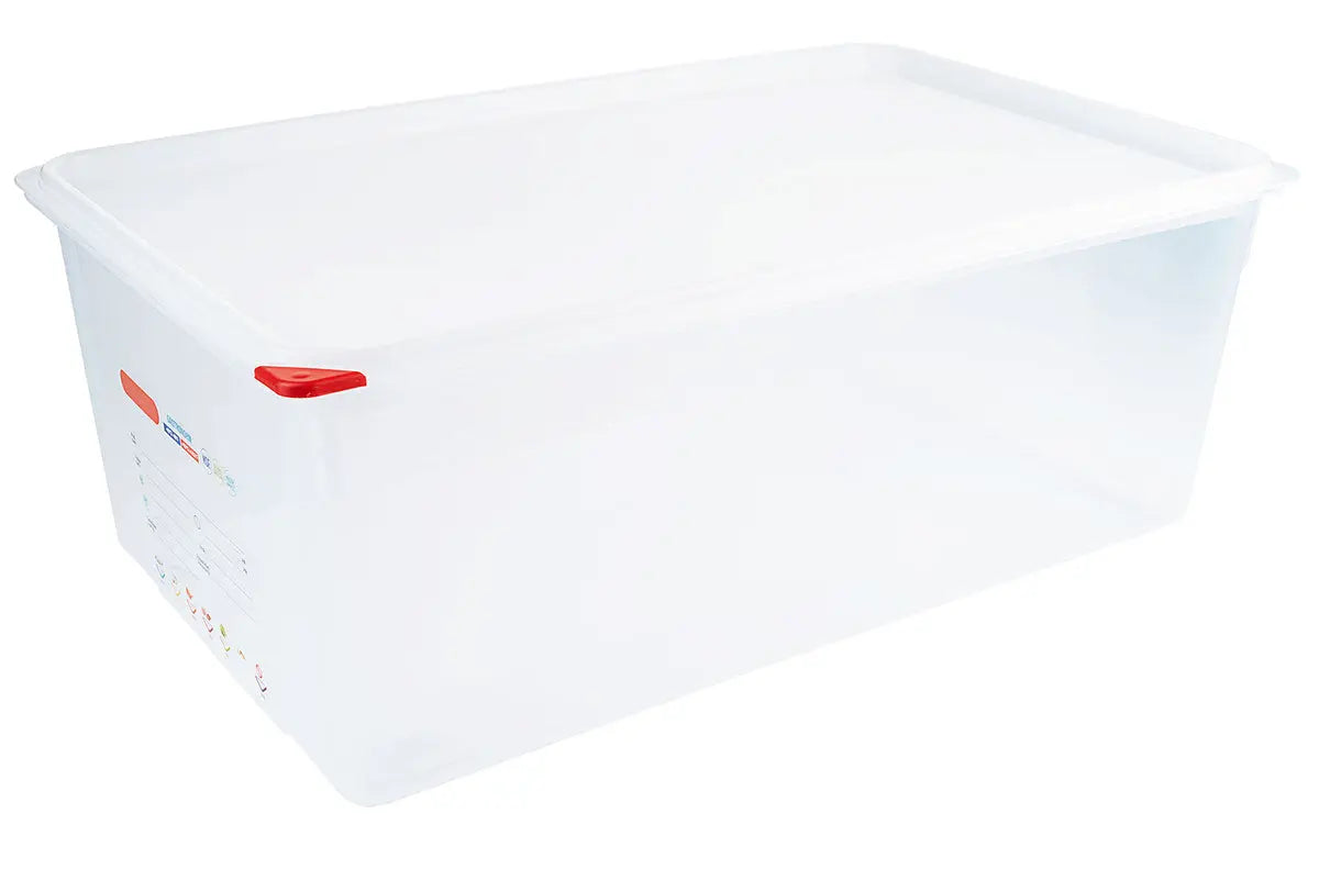 GN Lebensmittelbehälter 65-200 mm Tiefe mit HACCP Farbclip Deckel Contacto - CPGASTRO