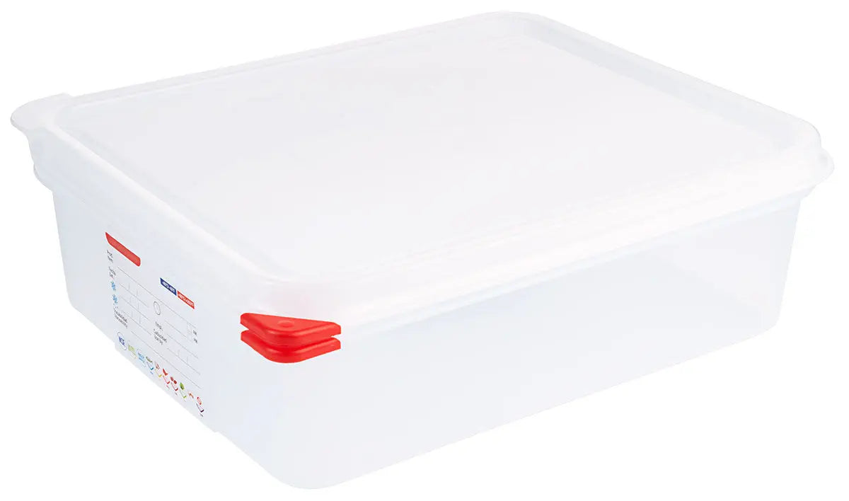 GN Lebensmittelbehälter 65-200 mm Tiefe mit HACCP Farbclip Deckel Contacto - CPGASTRO