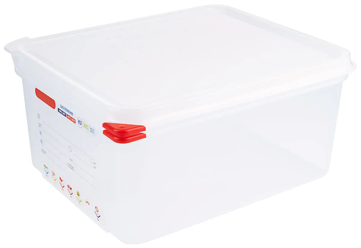 GN Lebensmittelbehälter 65-200 mm Tiefe mit HACCP Farbclip Deckel Contacto - CPGASTRO