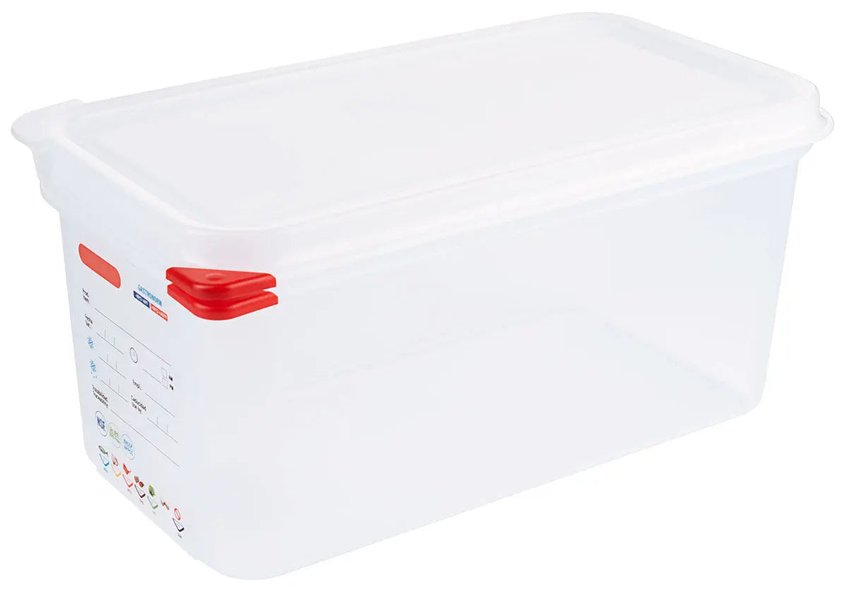 GN Lebensmittelbehälter 65-200 mm Tiefe mit HACCP Farbclip Deckel Contacto - CPGASTRO