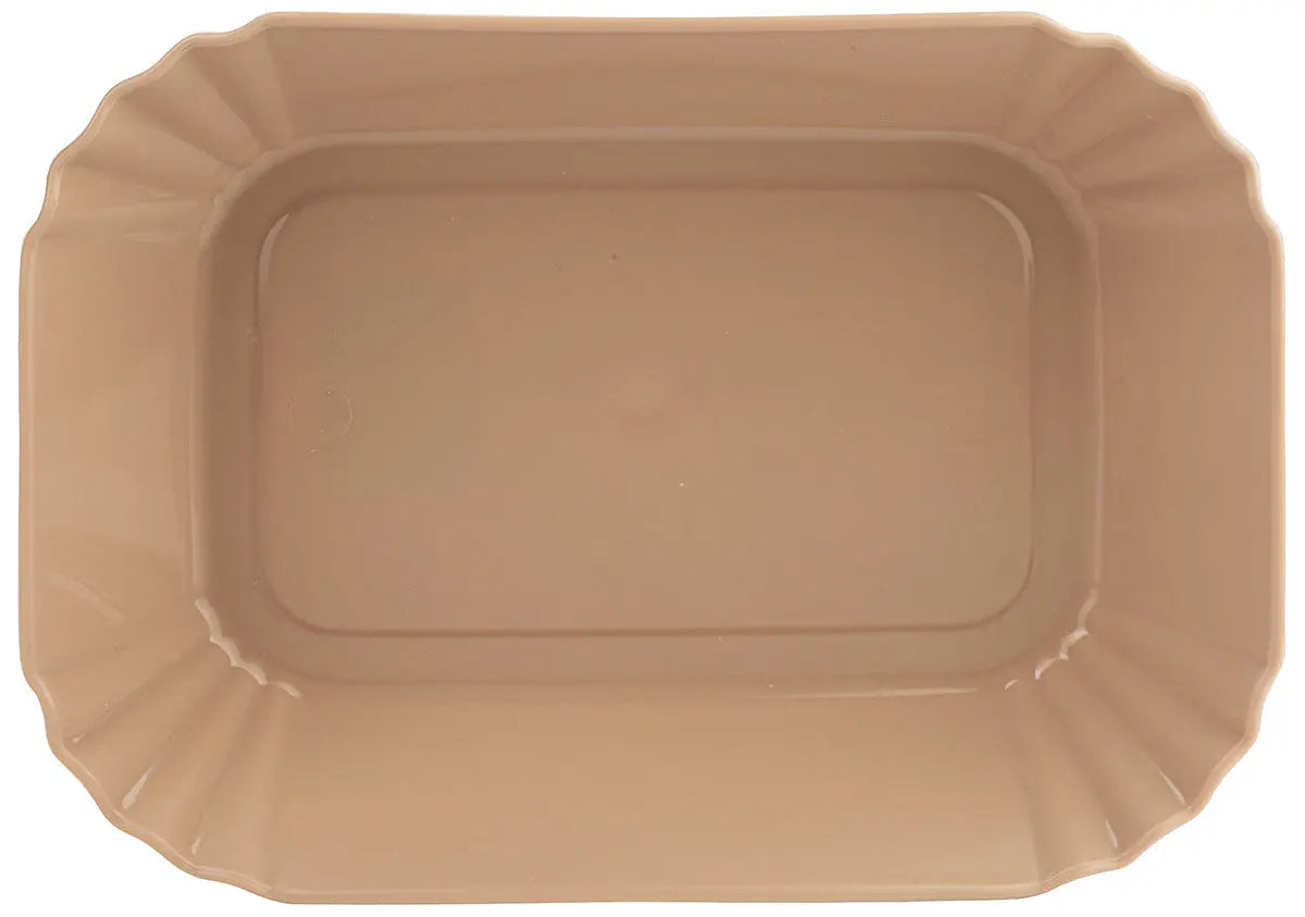 Mehrweggeschirr Currywurstschale 19 x 13,5cm naturbraun Contacto - CPGASTRO