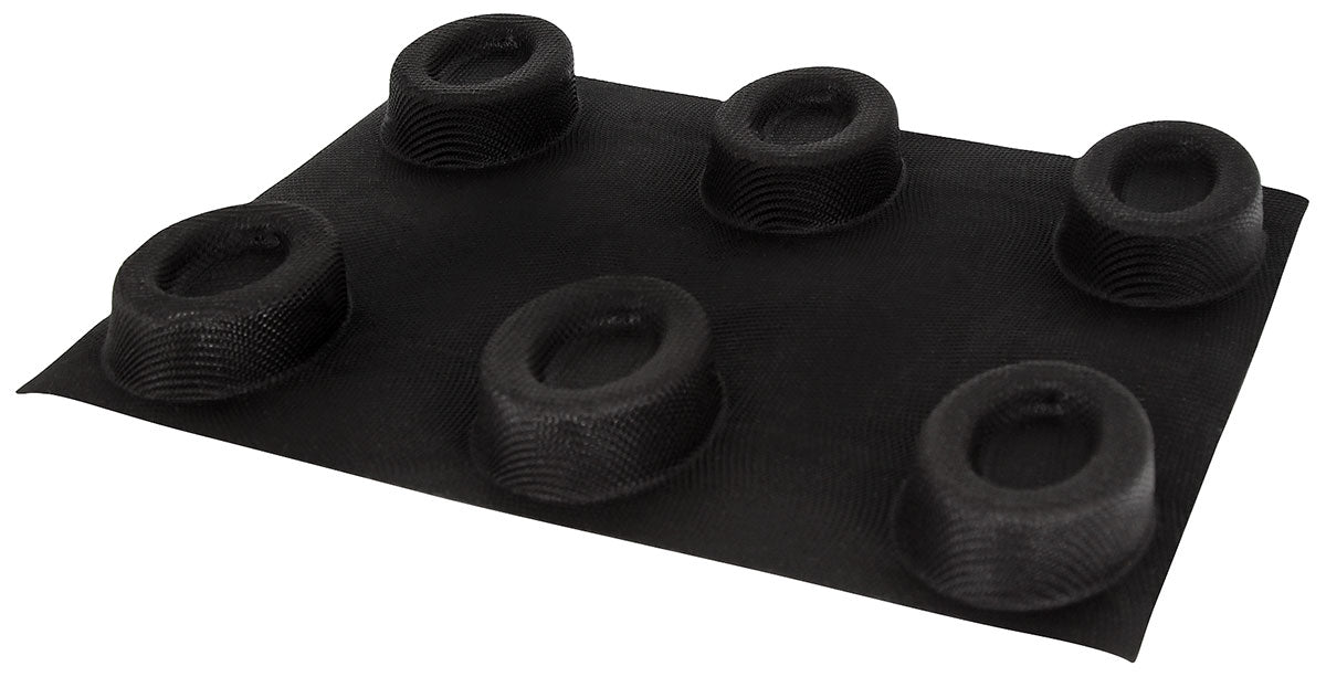 Backmatte Ovale Savarin Flexipan schwarz GN 1/2