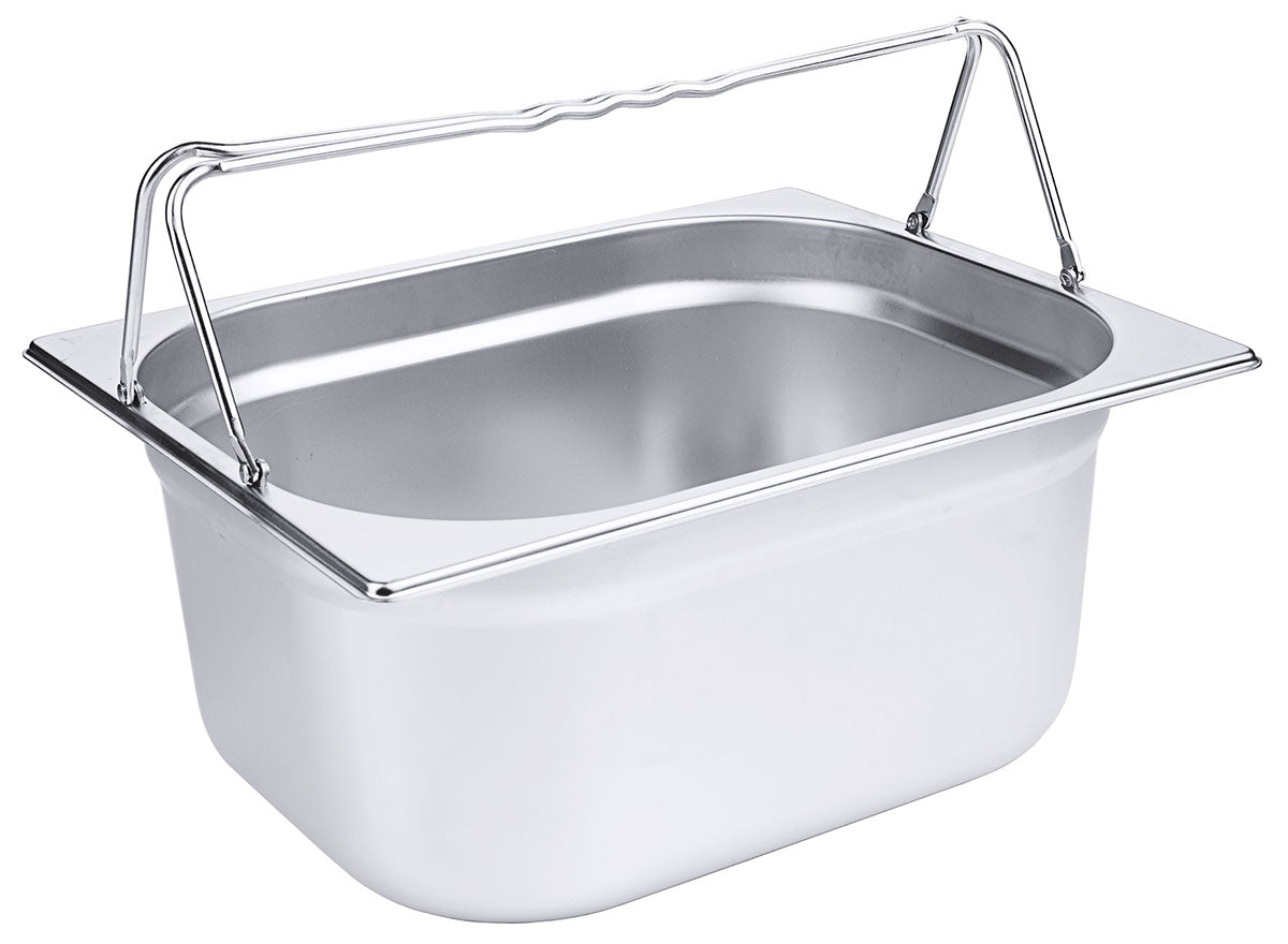 Edelstahl GN-Behälter mit Bügelgriffen verschiedene Größen Contacto - CPGASTRO