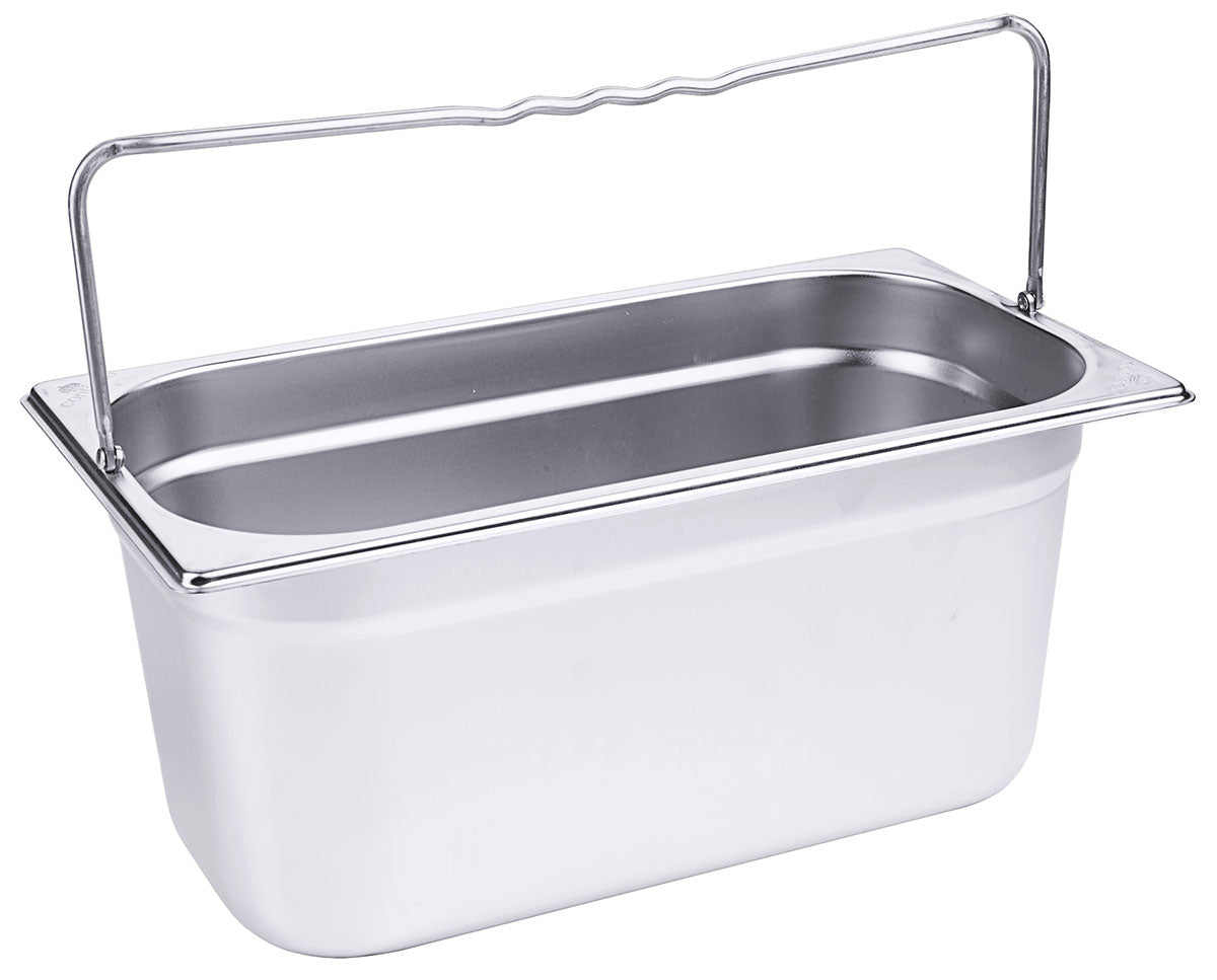 Edelstahl GN-Behälter mit Bügelgriffen verschiedene Größen Contacto - CPGASTRO