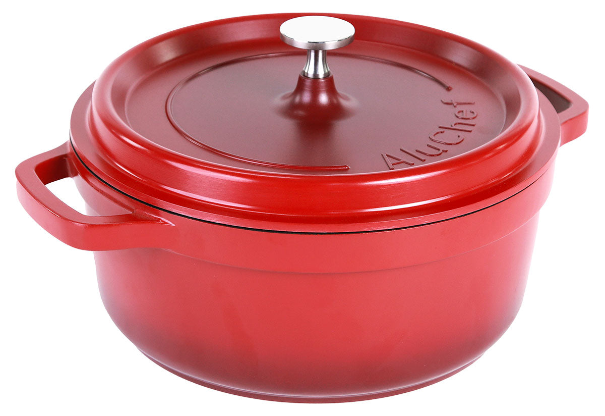 Cocotte rund 24 cm rot