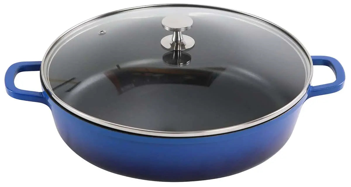 Aluminium Bräter rund 32 cm blau AluChef - CPGASTRO