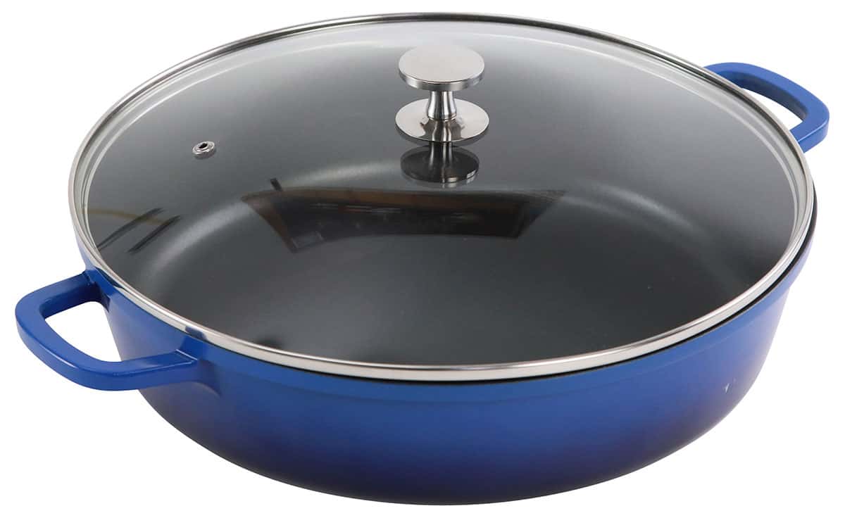 Aluminium Bräter rund 32 cm blau AluChef - CPGASTRO