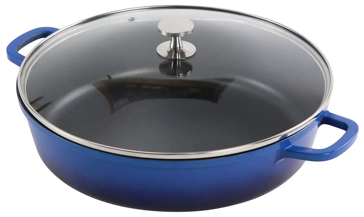 Aluminium Bräter rund 32 cm blau AluChef - CPGASTRO
