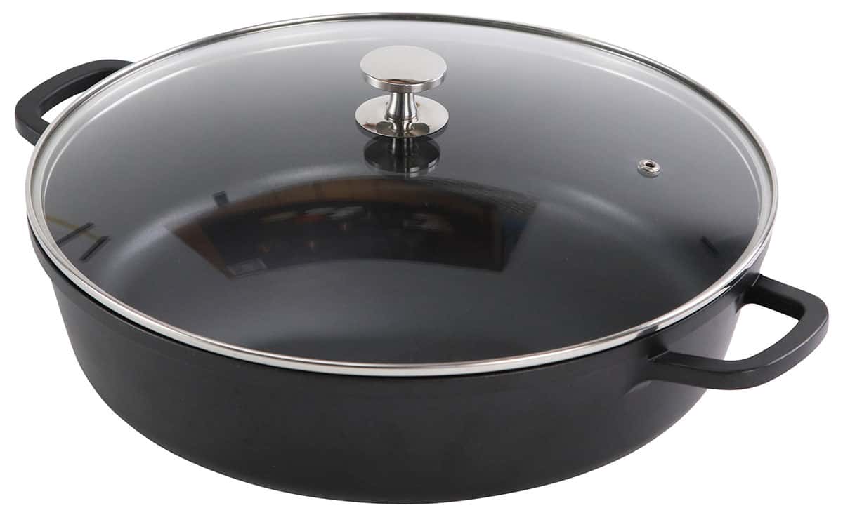 AluChef® Aluminium Bräter rund 32 cm schwarz AluChef - CPGASTRO