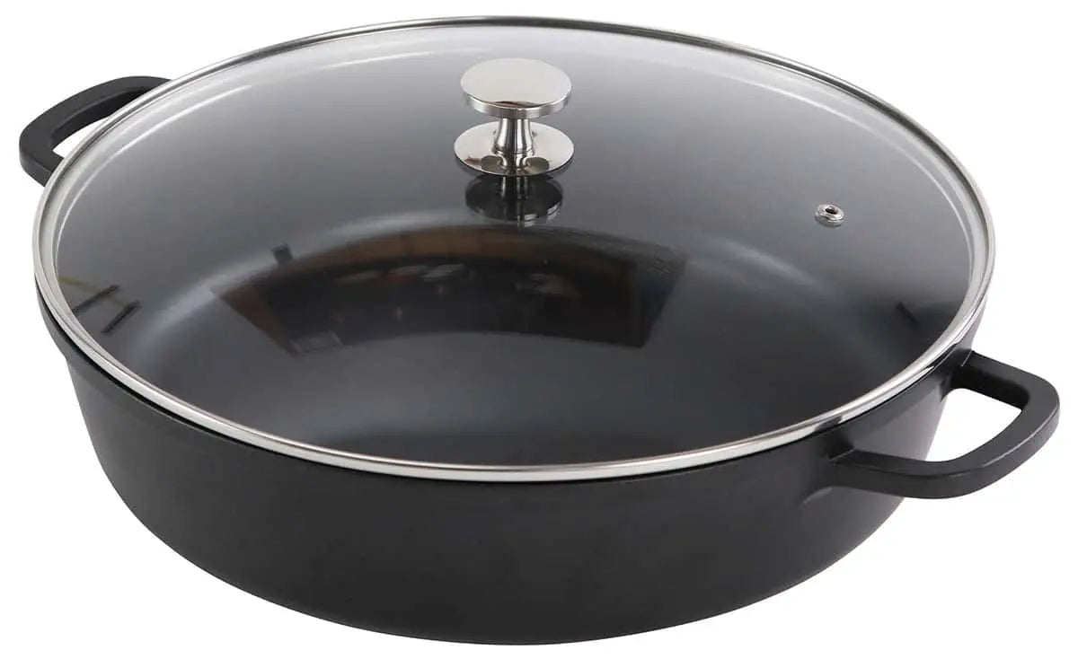 AluChef® Aluminium Bräter rund 32 cm schwarz AluChef - CPGASTRO
