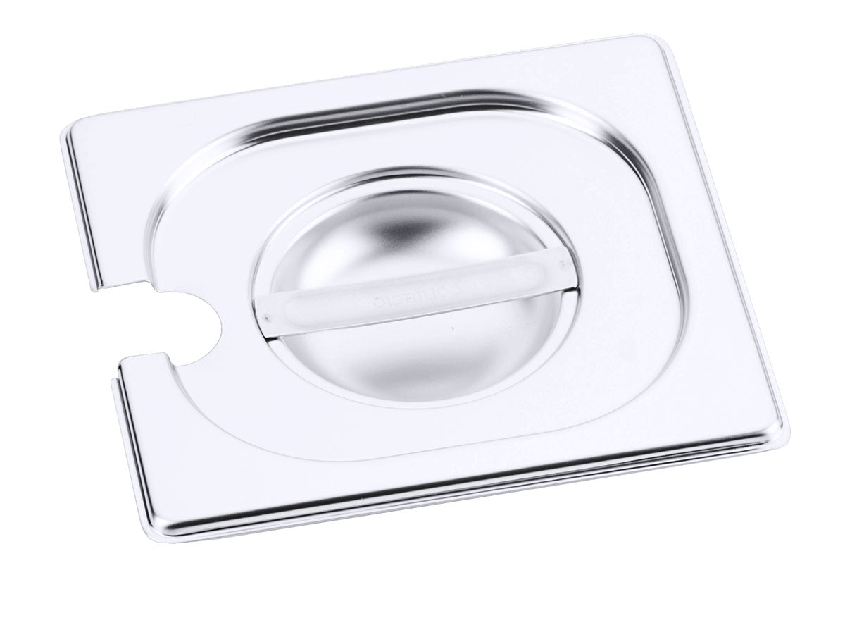 GastroNorm GN-Deckel Edelstahl mit Ausschnitt für Löffel Contacto - CPGASTRO