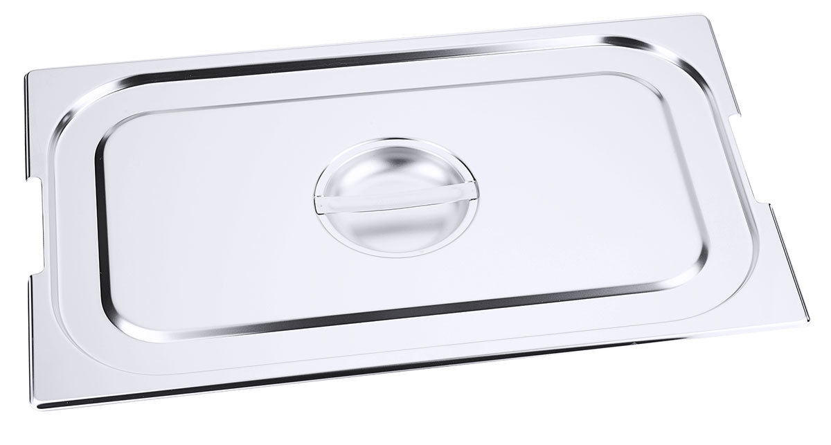 Edelstahl Gastronorm GN-Deckel für 7211-7223 mit Griff-Aussparung Contacto - CPGASTRO