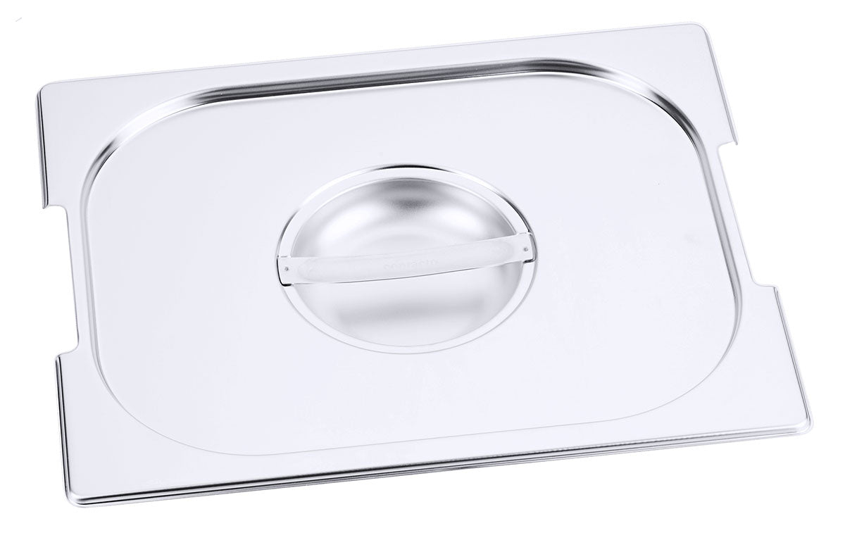 Edelstahl Gastronorm GN-Deckel für 7211-7223 mit Griff-Aussparung Contacto - CPGASTRO