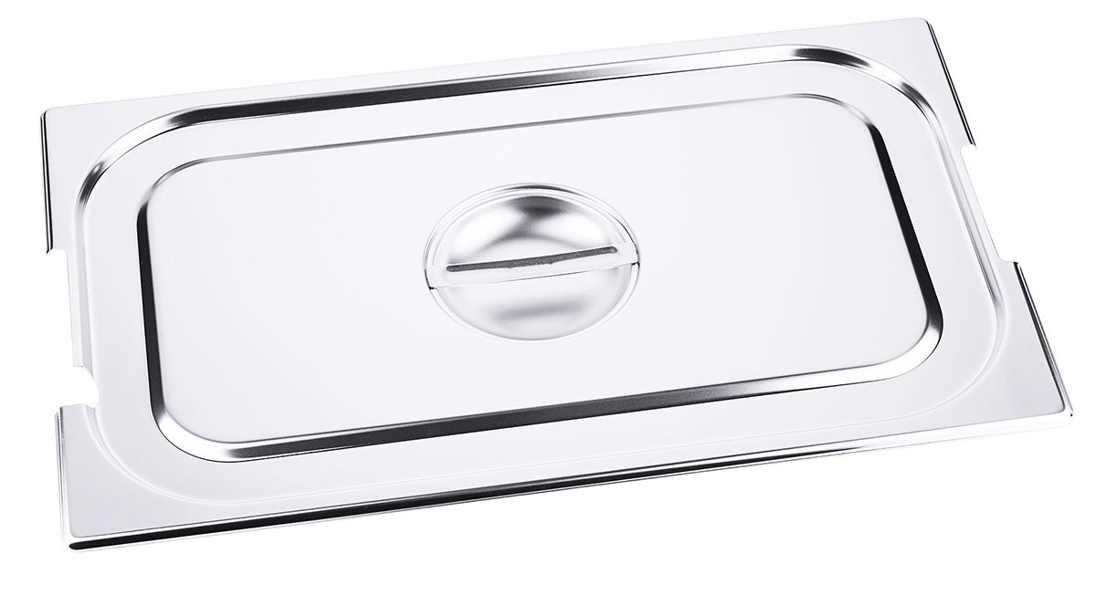Edelstahl Gastronorm GN-Deckel für 7211-7223 mit Löffel & Griff-Aussparung Contacto - CPGASTRO
