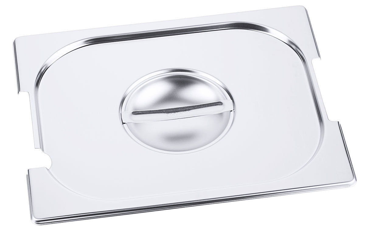 Edelstahl Gastronorm GN-Deckel für 7211-7223 mit Löffel & Griff-Aussparung Contacto - CPGASTRO