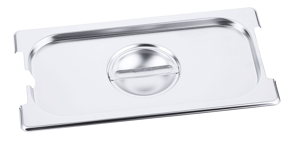 Edelstahl Gastronorm GN-Deckel für 7211-7223 mit Löffel & Griff-Aussparung Contacto - CPGASTRO