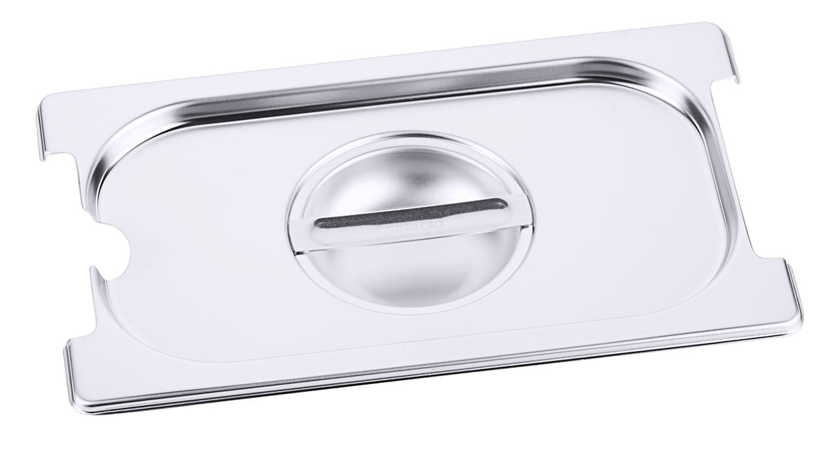 Edelstahl Gastronorm GN-Deckel für 7211-7223 mit Löffel & Griff-Aussparung Contacto - CPGASTRO