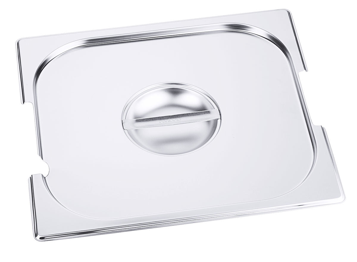 Edelstahl Gastronorm GN-Deckel für 7211-7223 mit Löffel & Griff-Aussparung Contacto - CPGASTRO