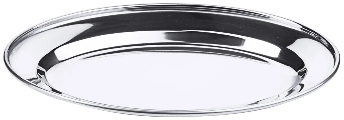 Contacto Edelstahl Bratenplatte oval 25 cm