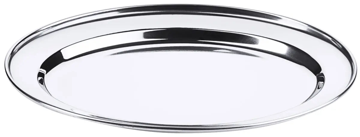 Contacto Edelstahl Bratenplatte oval 30 cm