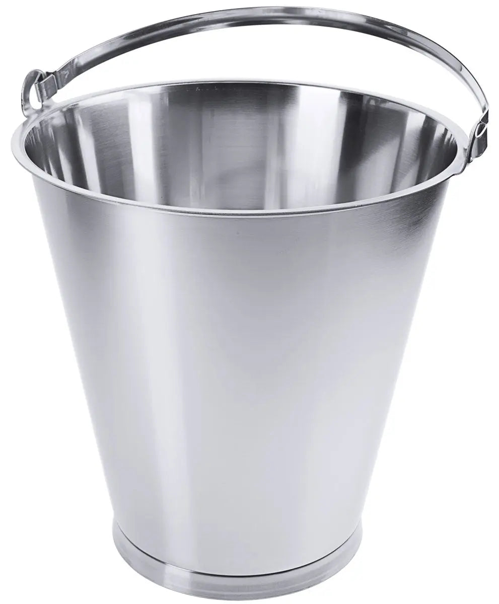 Edelstahl Eimer mit Bodenreifen 15 l - CPGASTRO