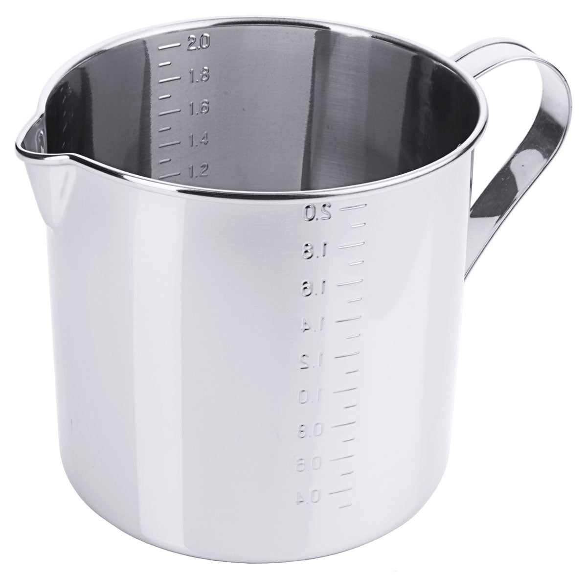 Contacto Edelstahl Messbecher zylindrisch 2,1 l