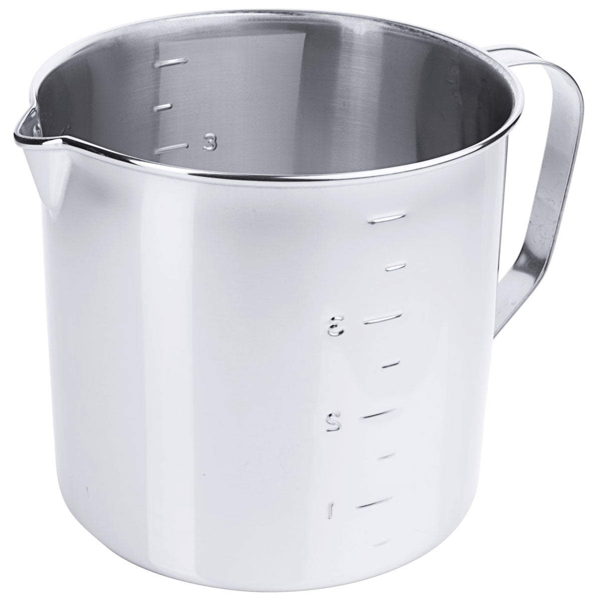 Contacto Edelstahl Messbecher zylindrisch 4 l