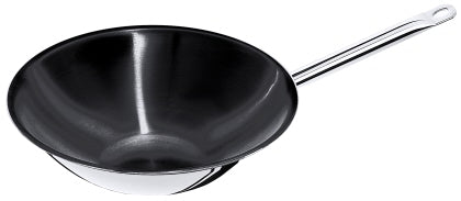 Wok Edelstahl mehrschichtig flacher Boden, Antihaft Contacto - CPGASTRO