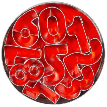 Ausstechformen 'Ziffern' Set mit Ziffern 0-8 (9 Stück) Contacto - CPGASTRO