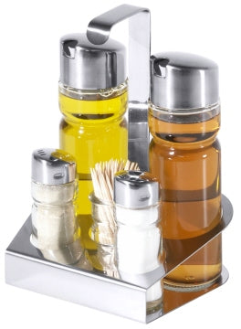Menage Salz/Pfeffer, Essig/Öl, Zahnstocher Contacto - CPGASTRO