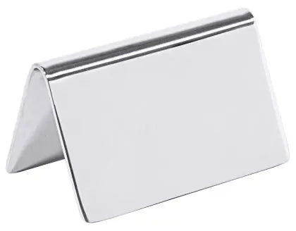 Edelstahl Schild hochglänzend 65x40 mm neutral ohne Aufdruck - CPGASTRO