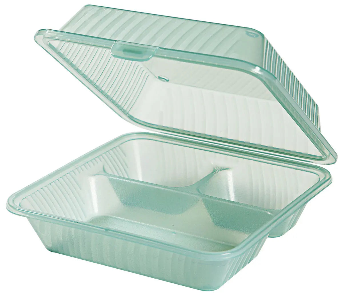Contacto Eco-Takeouts Behälter grün 3 Fächer 23 x 23 x 9 cm