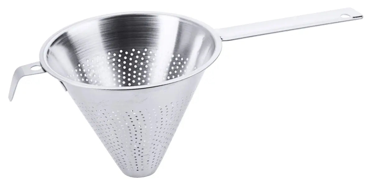 Contacto Edelstahl Spitzsieb mit Flachstiel 14 cm