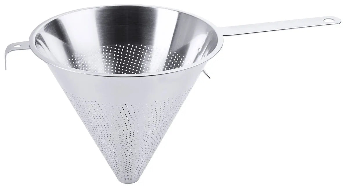 Contacto Edelstahl Spitzsieb mit Flachgriff 23 cm