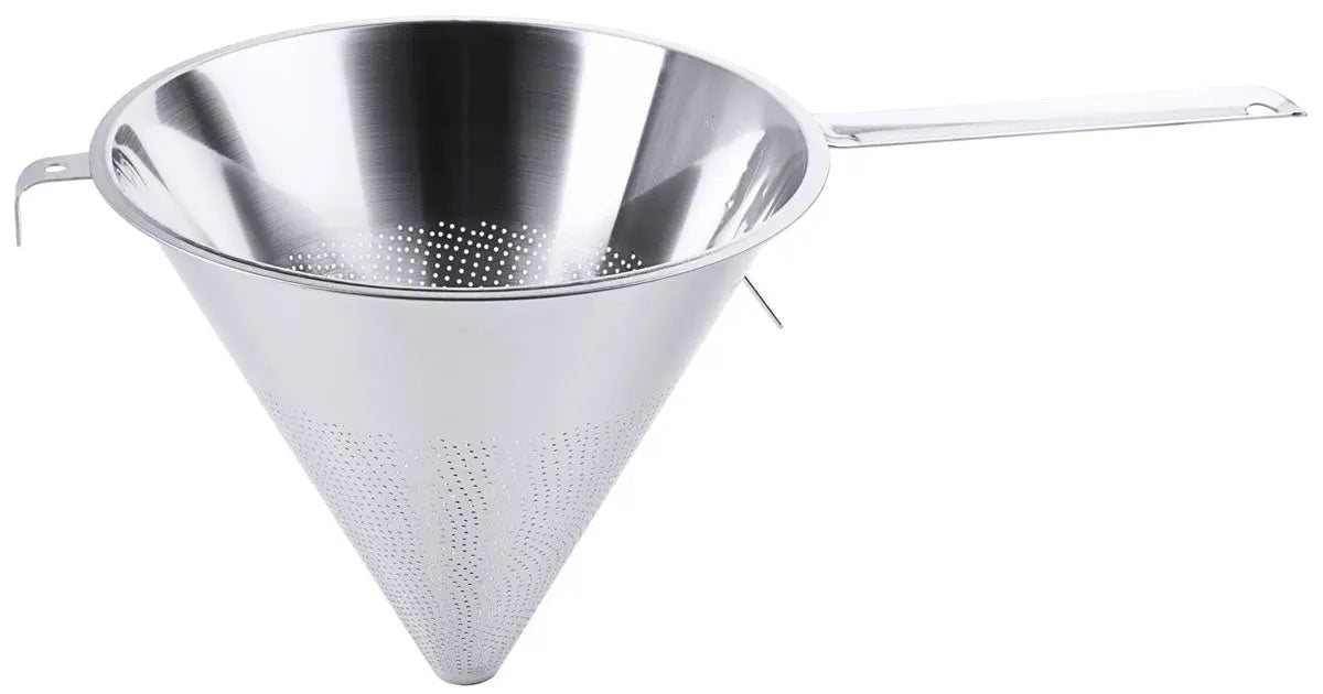Contacto Edelstahl Spitzsieb mit Flachgriff 26 cm