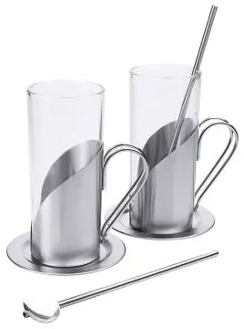 Edelstahl Irish-Coffee-Set 2 Stück im Karton - CPGASTRO