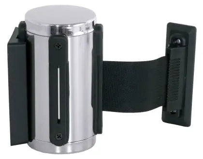 Edelstahl Absperrband schwarz incl. Wandhalterung - CPGASTRO