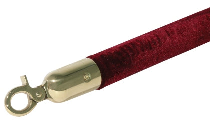 Abgrenzungsseil, rot, 150 cm mit goldfarbener Öse Contacto - CPGASTRO