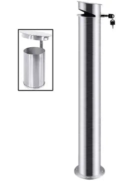 Edelstahl Standascher zur Bodenmontage - CPGASTRO
