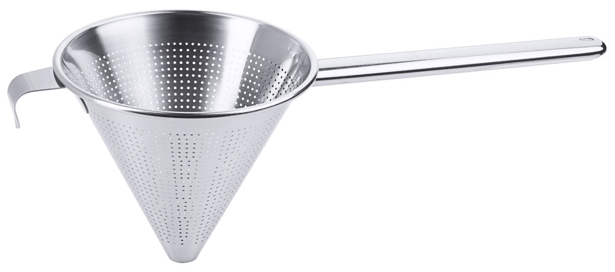 Contacto Edelstahl Spitzsieb Rundgriff 16 cm