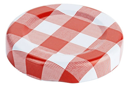 Deckel zu Marmeladenglas, rot / weiß kariert Contacto - CPGASTRO